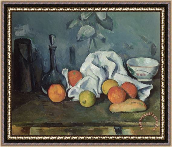 Paul Cezanne Fruits Framed Painting
