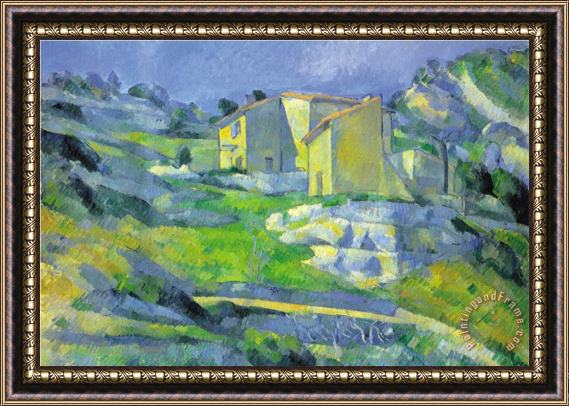 Paul Cezanne House in Provence Framed Painting
