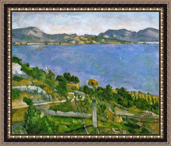 Paul Cezanne L Estaque on The Gulf of Marseille Circa 1878 1879 Framed Painting