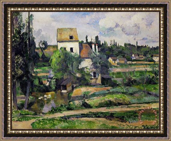 Paul Cezanne Landscape in Auvers Framed Painting