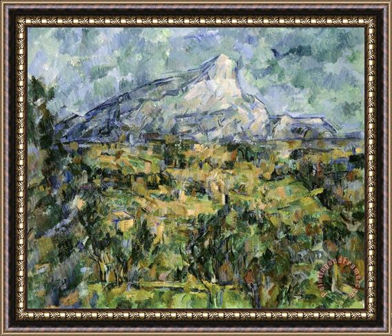 Paul Cezanne Landscape of Aix Mont Sainte Victoire Framed Print