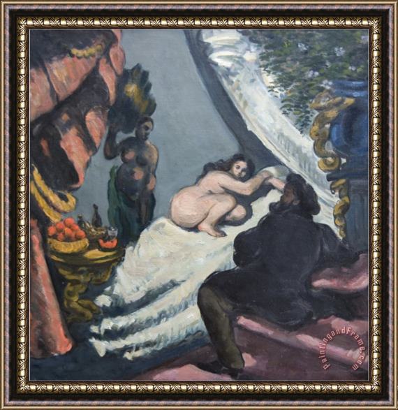 Paul Cezanne Modern Olympia Framed Painting