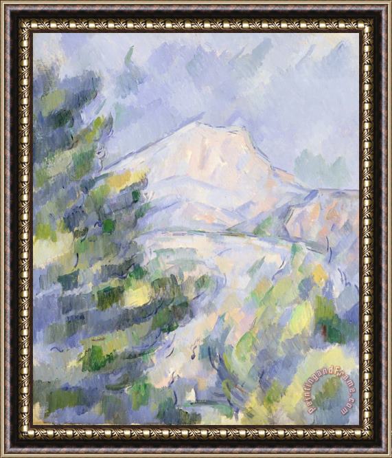 Paul Cezanne Mont Sainte Victoire C 1904 06 Oil on Canvas Framed Painting