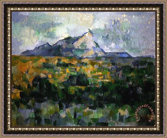 Paul Cezanne Mount Sainte Victoire 1906 Framed Painting