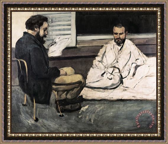 Paul Cezanne Paul Alexis Reading a Manuscript to Emile Zola Framed Print