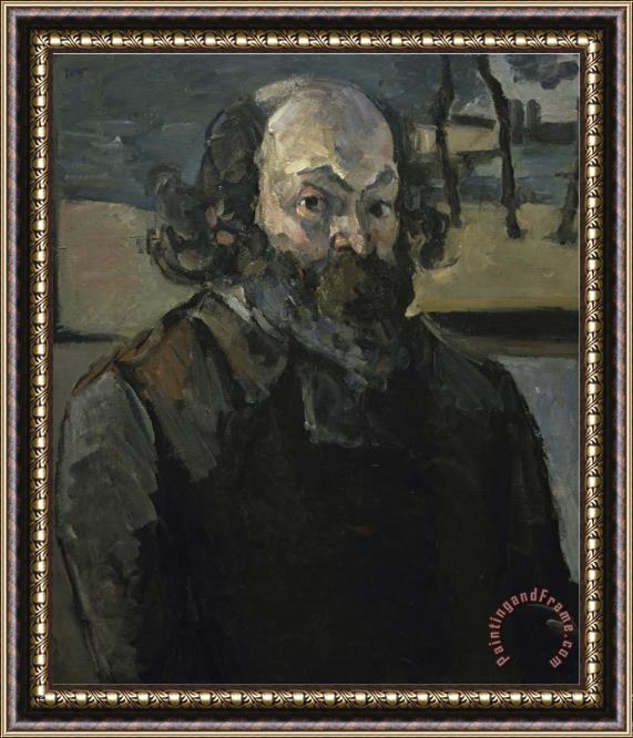 Paul Cezanne Portrait De L Artiste Framed Painting