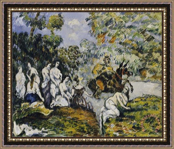 Paul Cezanne Scene Legendaire Circa 1878 Framed Painting