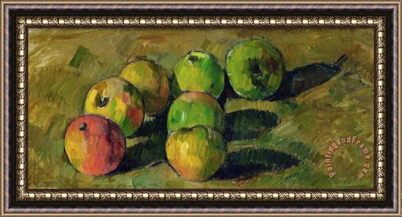 Paul Cezanne Still Life with Apples Framed Painting