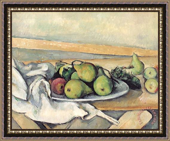 Paul Cezanne Still Life With Pears Framed Painting