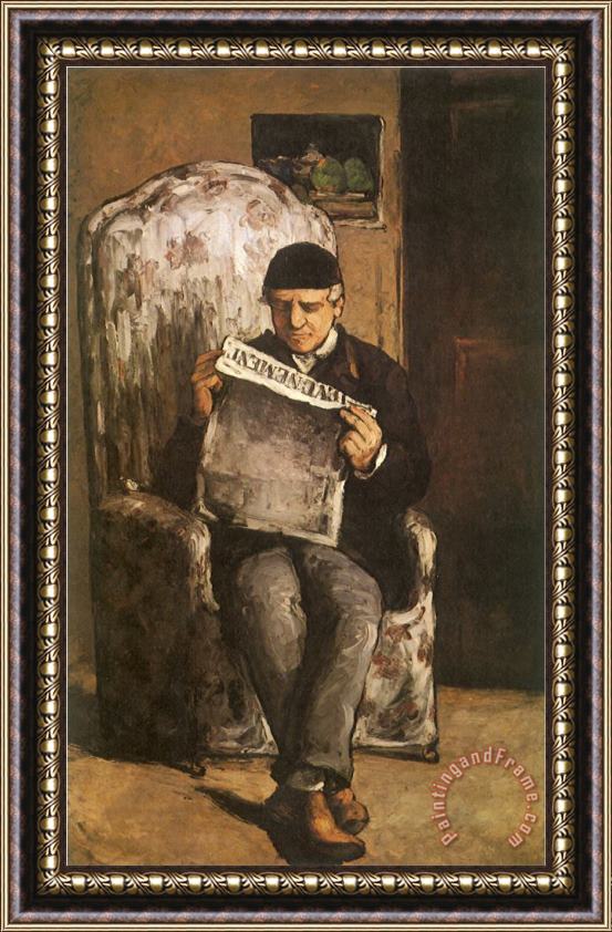 Paul Cezanne The Artist S Father 1866 Framed Painting