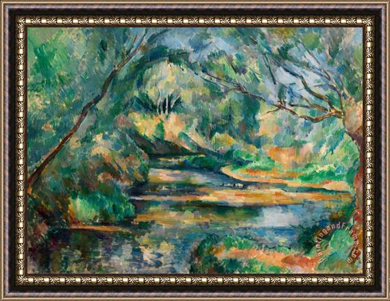 Paul Cezanne The Brook Framed Painting