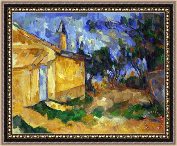 Paul Cezanne The Cottage of M Jourdan 1906 Framed Painting