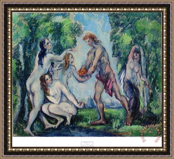 Paul Cezanne The Judgement of Paris Framed Painting