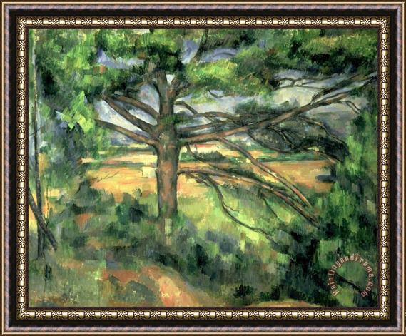 Paul Cezanne The Large Pine 1895 97 Framed Print