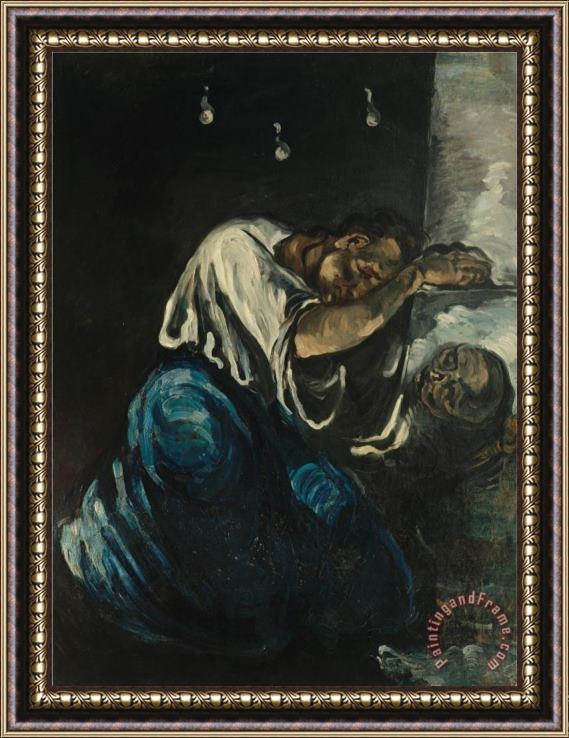 Paul Cezanne The Magdalen Or Sorrow Framed Painting