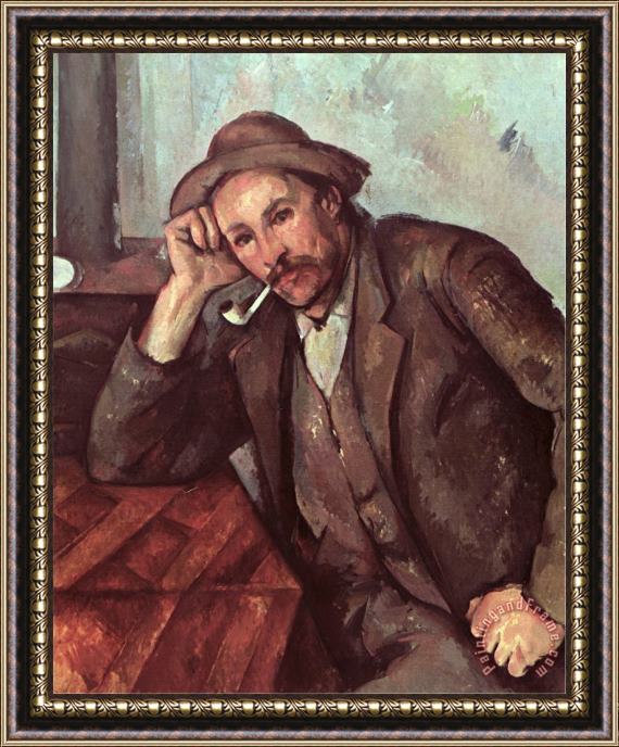 Paul Cezanne The Smoker 1891 92 Framed Painting