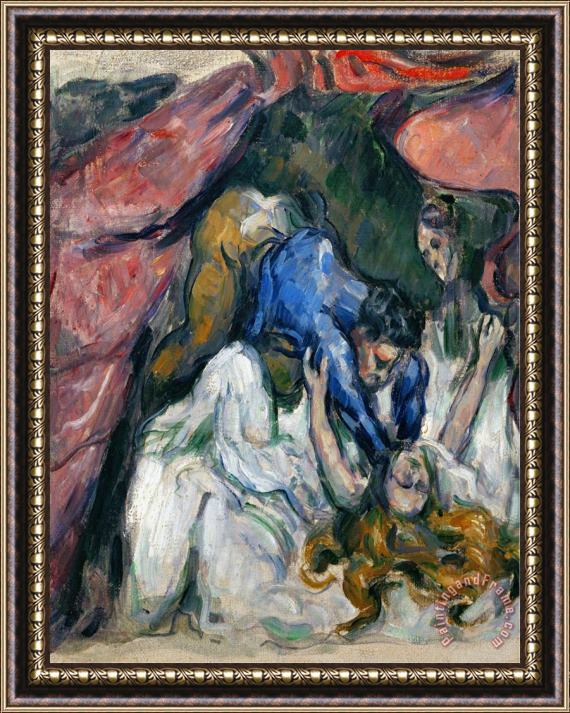 Paul Cezanne The Strangled Woman 1870 1872 Framed Painting