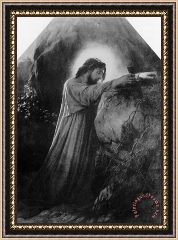 Paul Delaroche Christ on The Mount of Olives Framed Print