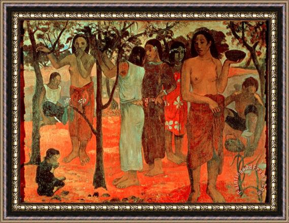 Paul Gauguin Delightful Days Framed Painting