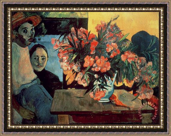 Paul Gauguin Flowers of France Framed Print