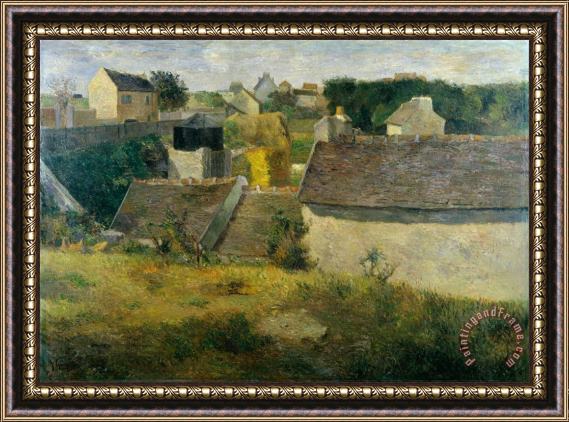 Paul Gauguin Houses at Vaugirard Framed Painting