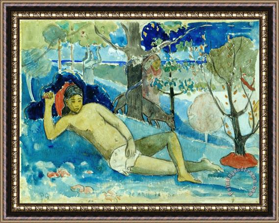 Paul Gauguin Te Arii Vahine (the Queen of Beauty Or The Noble Queen) Framed Print