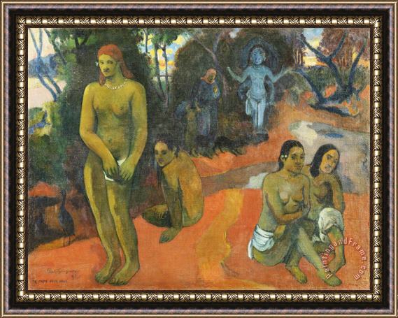 Paul Gauguin Te Pape Nave Nave (delectable Waters) Framed Painting
