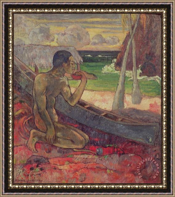 Paul Gauguin The Poor Fisherman Framed Painting