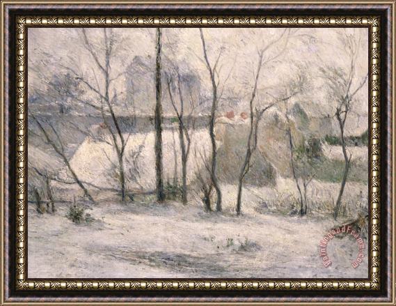 Paul Gauguin Winter Landscape Framed Painting