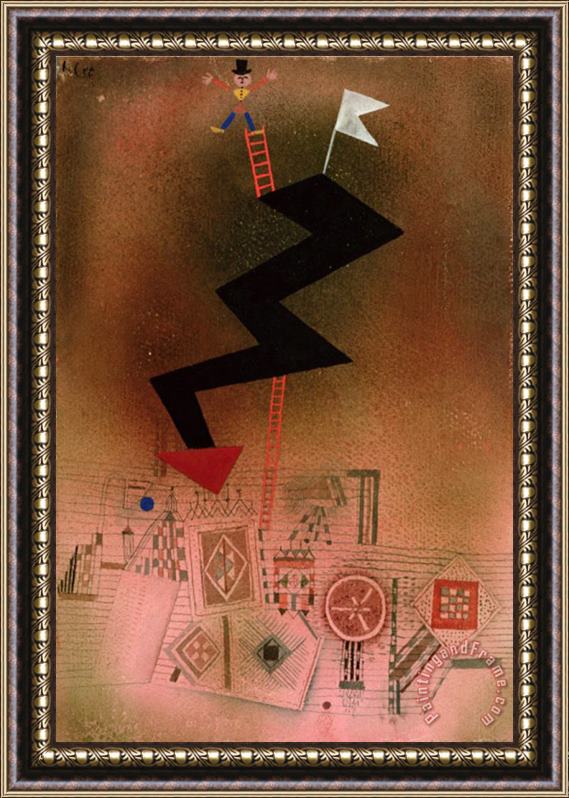 Paul Klee Arrested Lightning 1927 Framed Print