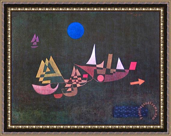 Paul Klee Departure of The Ships 1927 Framed Painting