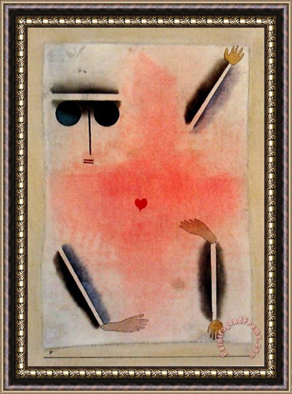 Paul Klee Hat Kopf Hand Fuss 1930 Framed Painting