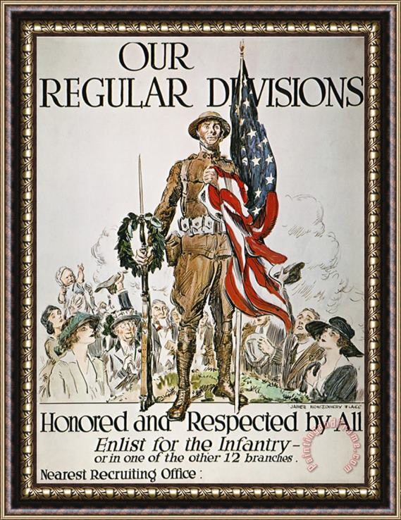 Paul Klee James Montgomery Flagg World War I U S Army Framed Print