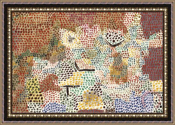 Paul Klee Just Like a Garden Run Wild Wie Ein Verwilderter Garten Framed Painting