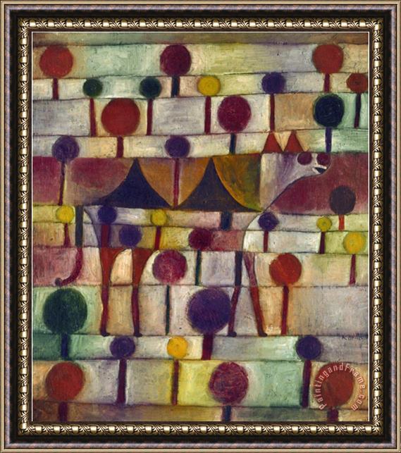 Paul Klee Kamel in Rhythmischer Baumlandschaft 1920 Framed Print