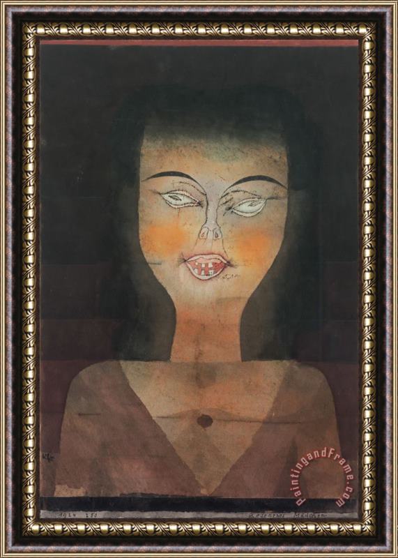Paul Klee Possessed Girl 1924 Framed Painting