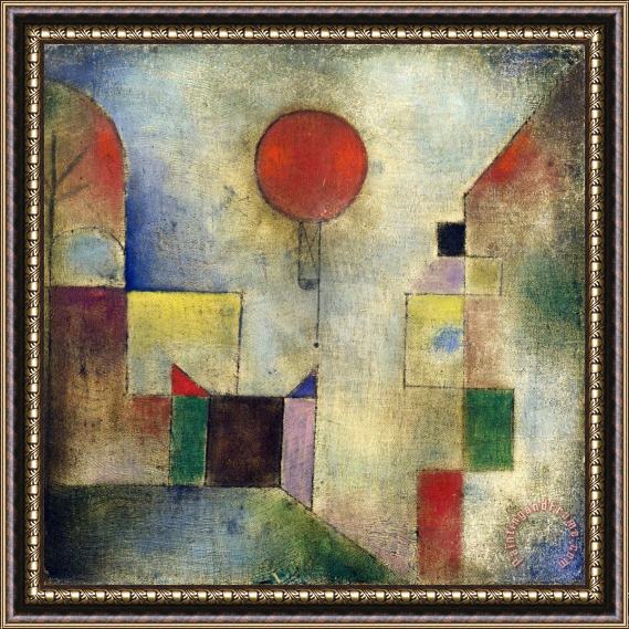 Paul Klee Red Balloon 1922 Framed Painting