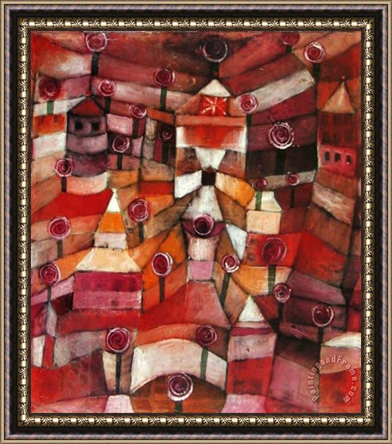 Paul Klee Rose Garden 44 Framed Painting