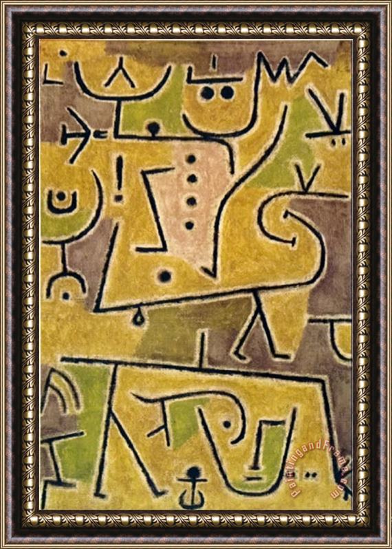 Paul Klee Rote Weste 1938 Framed Painting