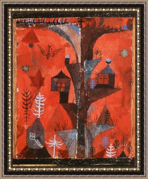 Paul Klee The Houses Tree Framed Painting