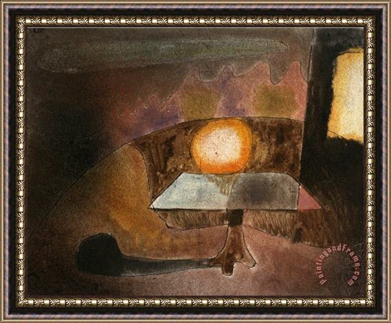 Paul Klee The Lamp on The Terrace Die Lampe Auf Dem Balcon 1925 Framed Painting