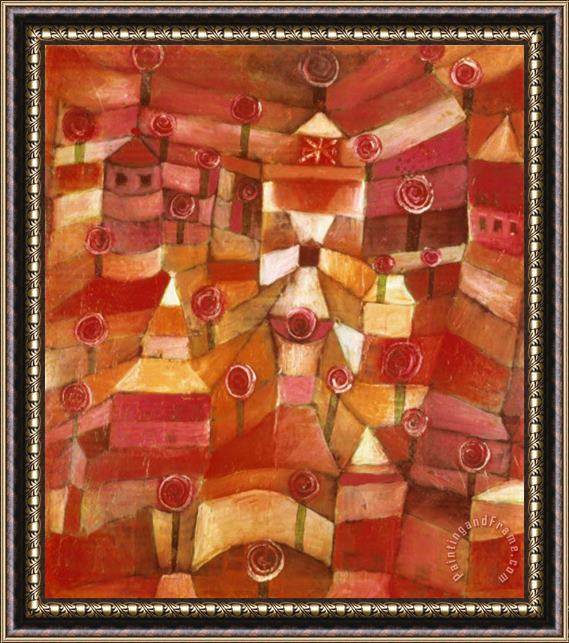Paul Klee The Rose Garden Framed Painting