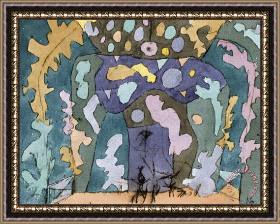 Paul Klee Theater Kleines Buehnenbild Framed Print