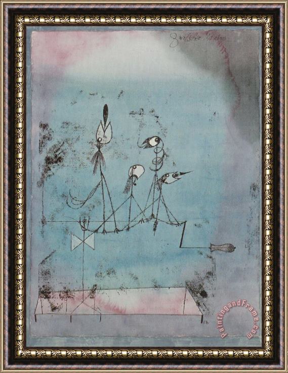 Paul Klee Twittering Machine 1922 Framed Painting