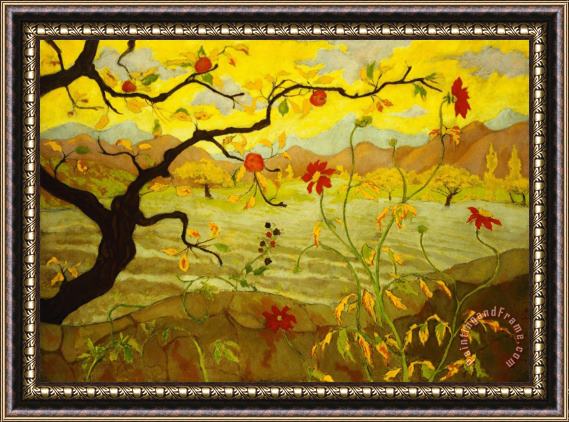Paul Ranson Apple Tree with Red Fruit Framed Painting