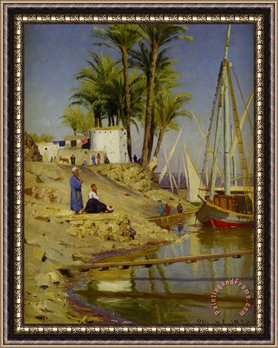 Peder Mork Monsted View of Cairo Framed Painting