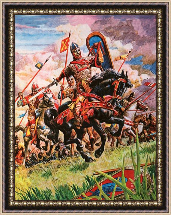 Peter Jackson William The Conqueror at The Battle of Hastings Framed Painting