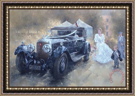 Peter Miller Bentley and Bride Framed Painting