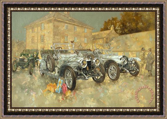 Peter Miller Christmas Ghosts at the Hunt House Framed Print