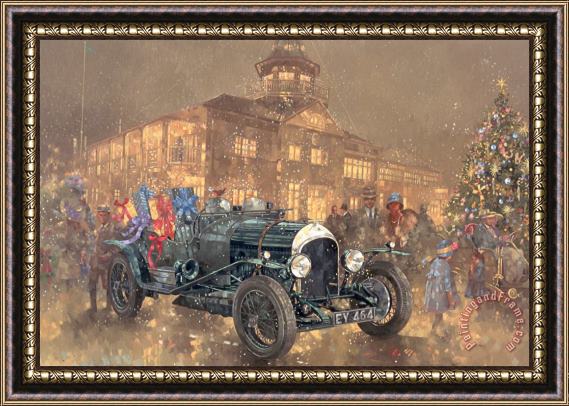 Peter Miller Christmas Party At Brooklands Framed Painting